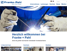 Tablet Screenshot of franke-pahl.de